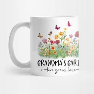 Grandma's Garden Love Grows Here Mug